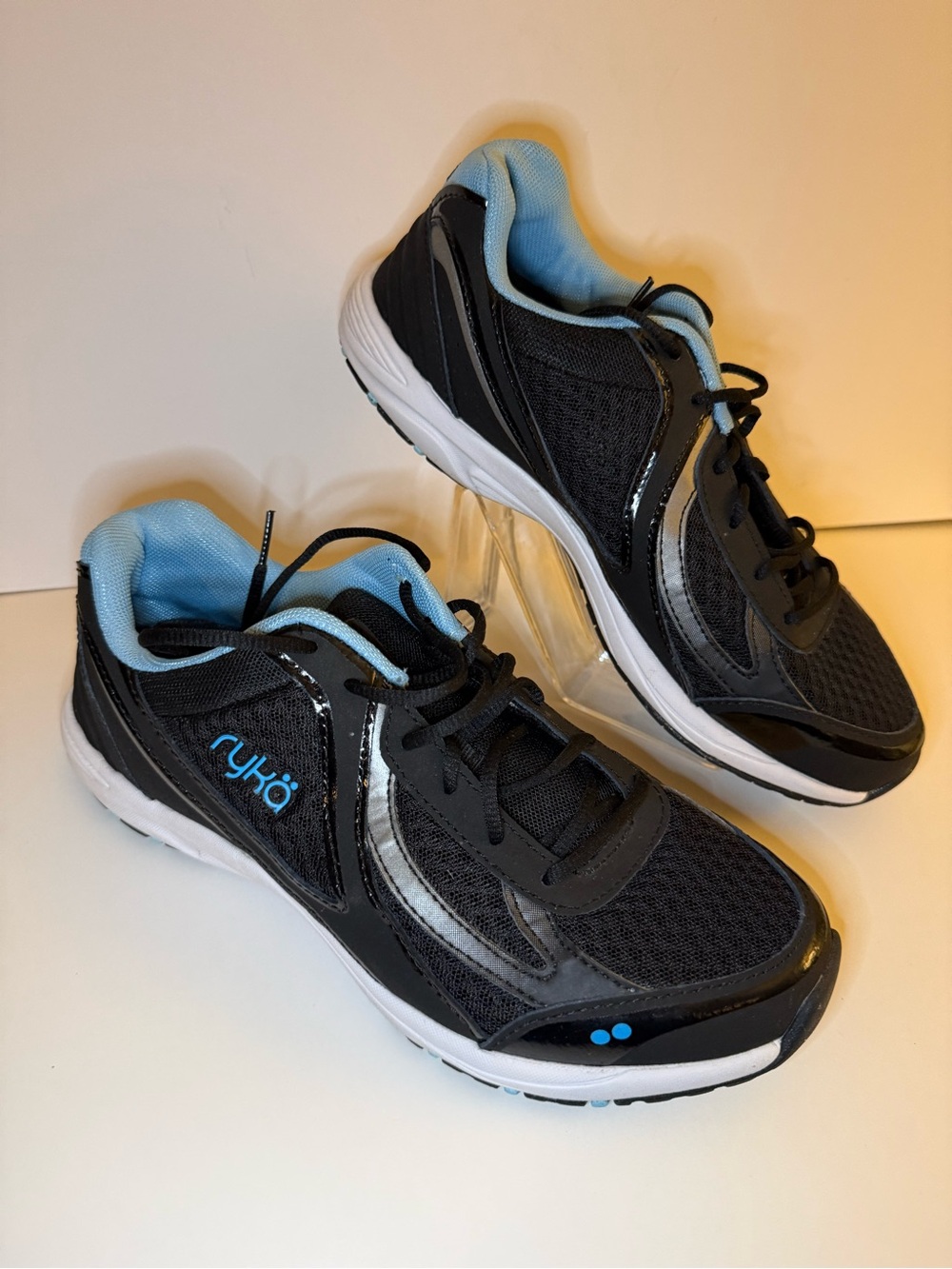 Women’s Black and Blue Sneakers